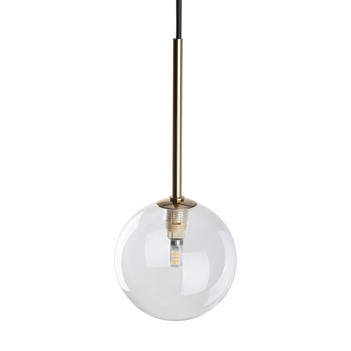 Pendul TK Lighting Nilos 1, negru, auriu, 5941