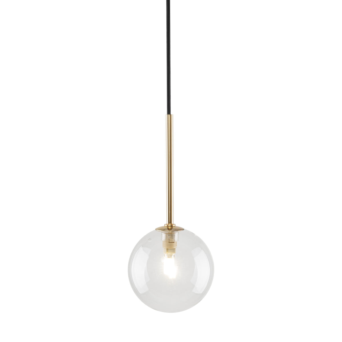 Pendul TK Lighting Nilos 1, negru, auriu, 5941