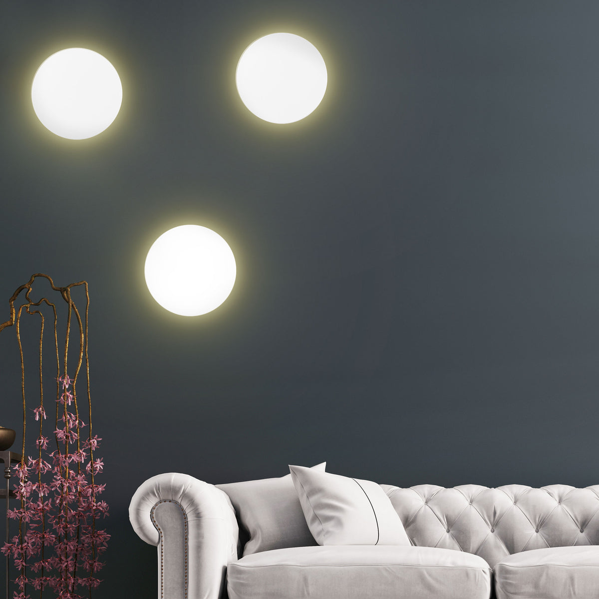 Lampa de perete Luna White 30 cm TK 6010