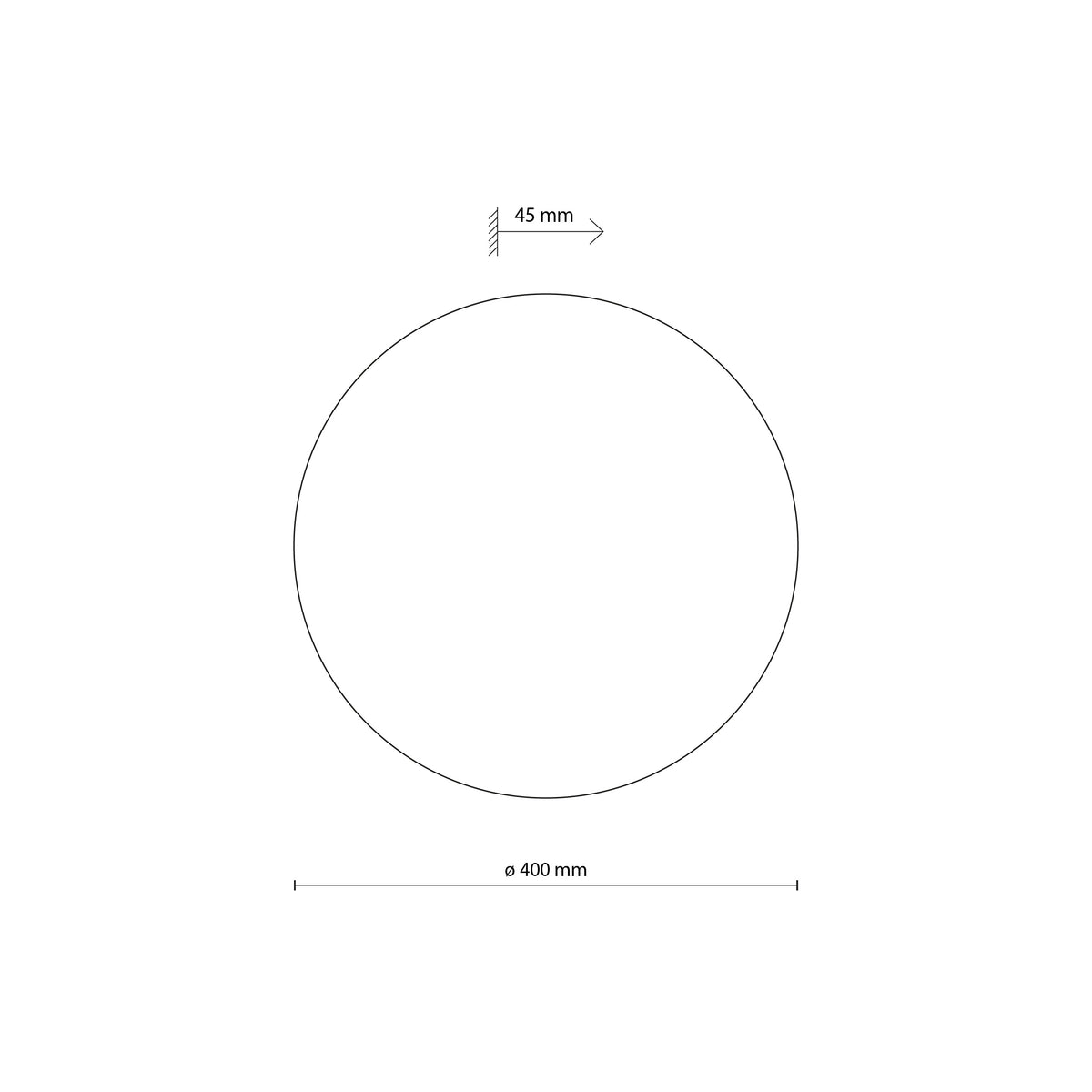 Lampa de perete Luna White 40 cm TK 6011