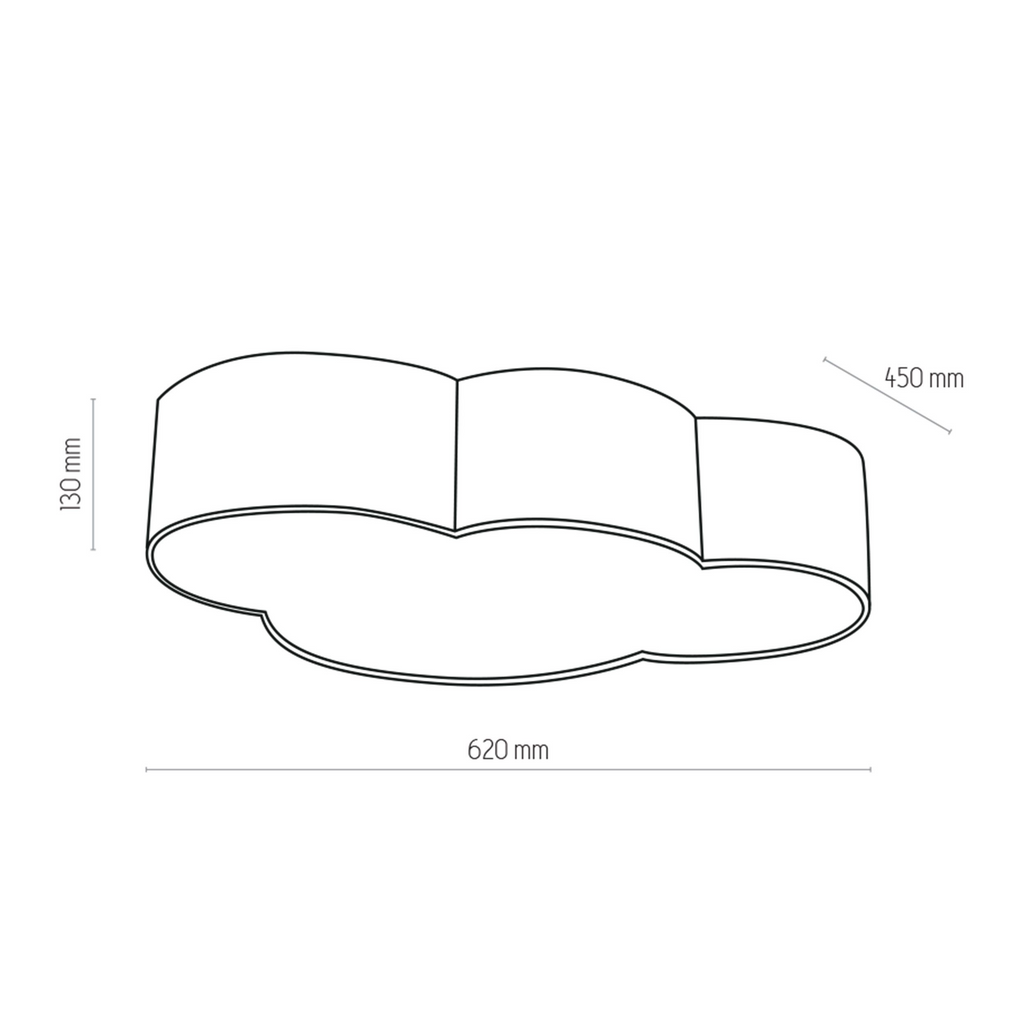 Plafoniera Cloud Pink 4 6072