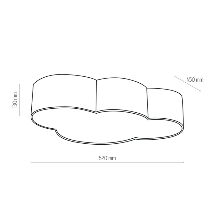 Plafoniera Cloud Pink 4 6072