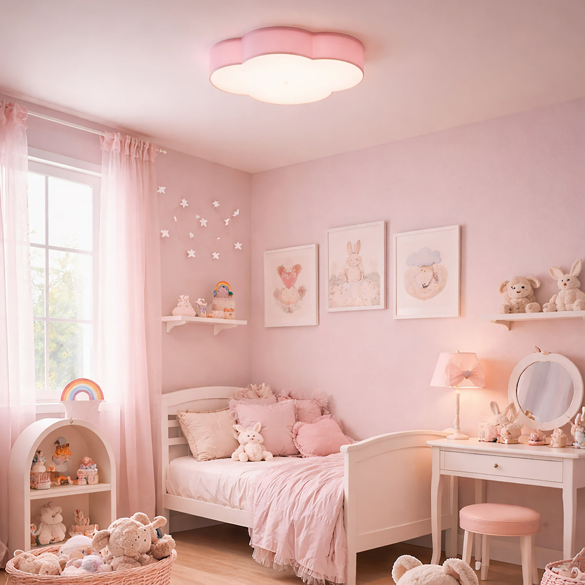 Plafoniera Cloud Pink Mini 2 6075