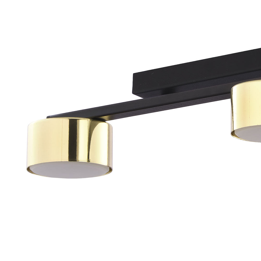 Plafonieră TK Lighting Dallas 3, auriu, negru, 6091
