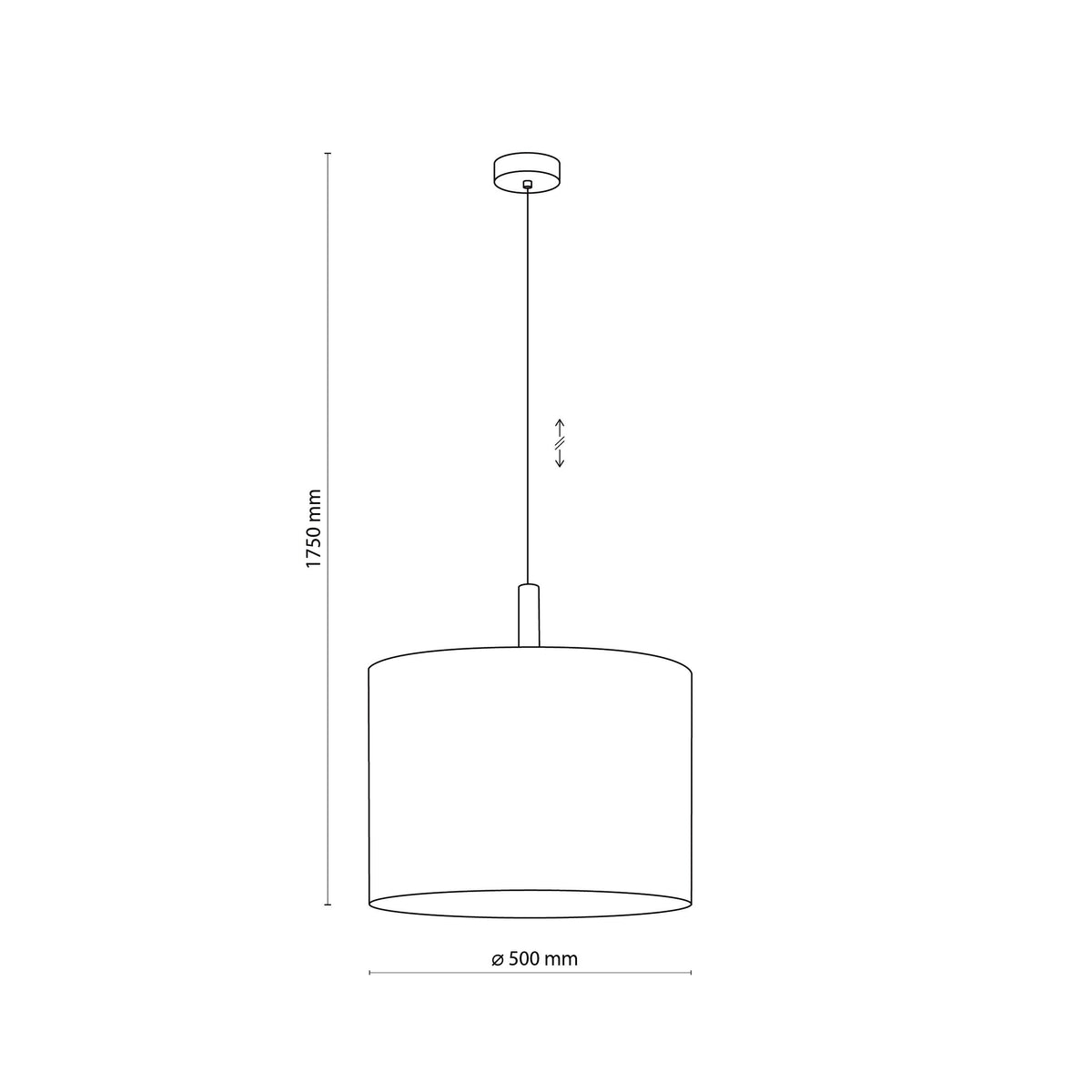 Pendul TK Lighting Deva 1, natur, 6107