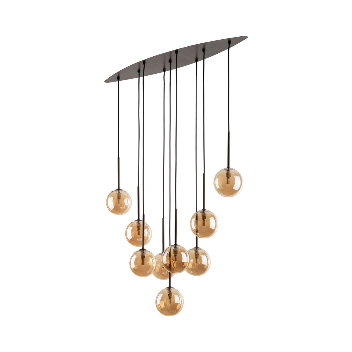 Lustră TK Lighting Estera 9, maro, 9 x G9, 6149