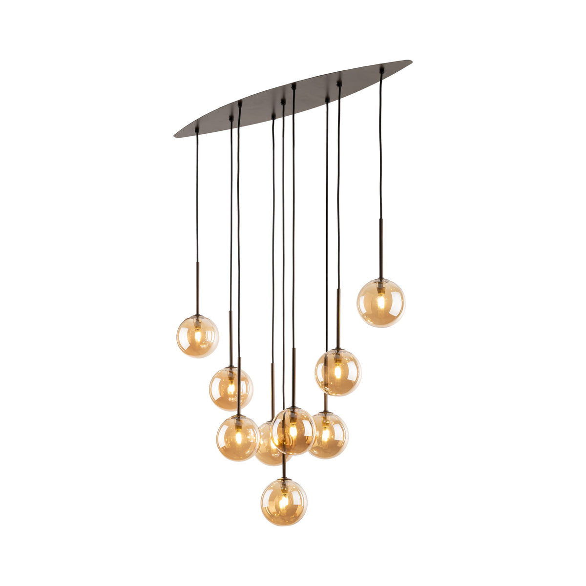 Lustră TK Lighting Estera 9, maro, 9 x G9, 6149