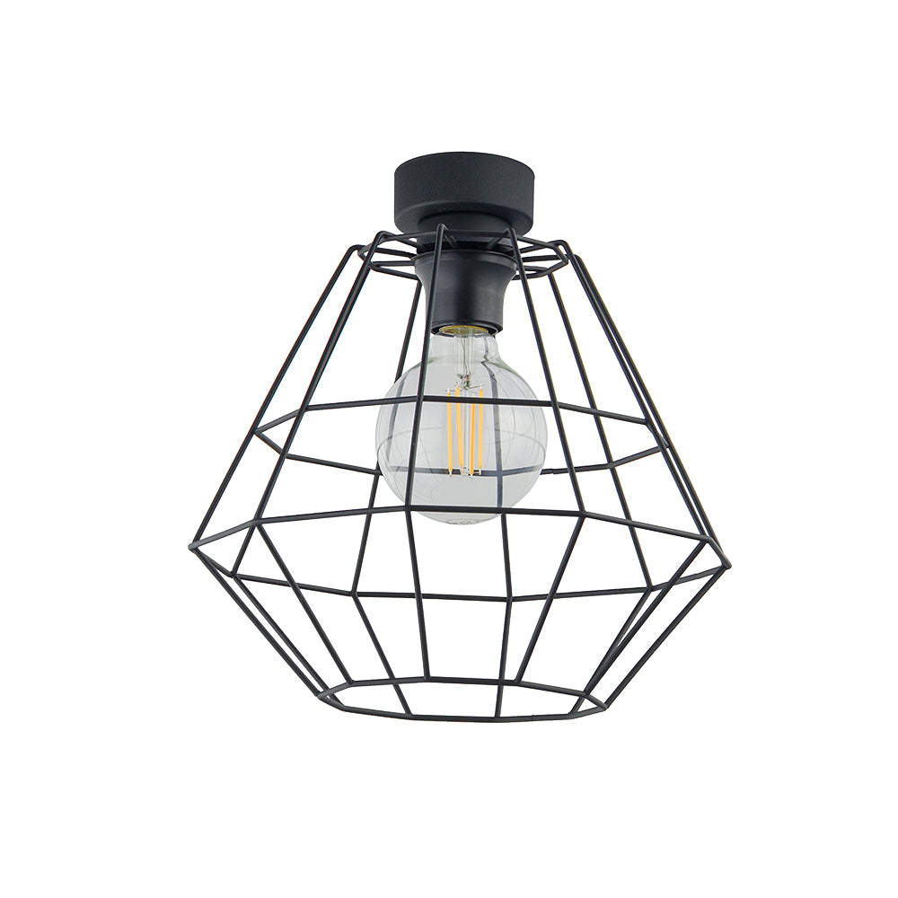 Plafonieră TK Lighting Diamond 1 D, negru, 6202