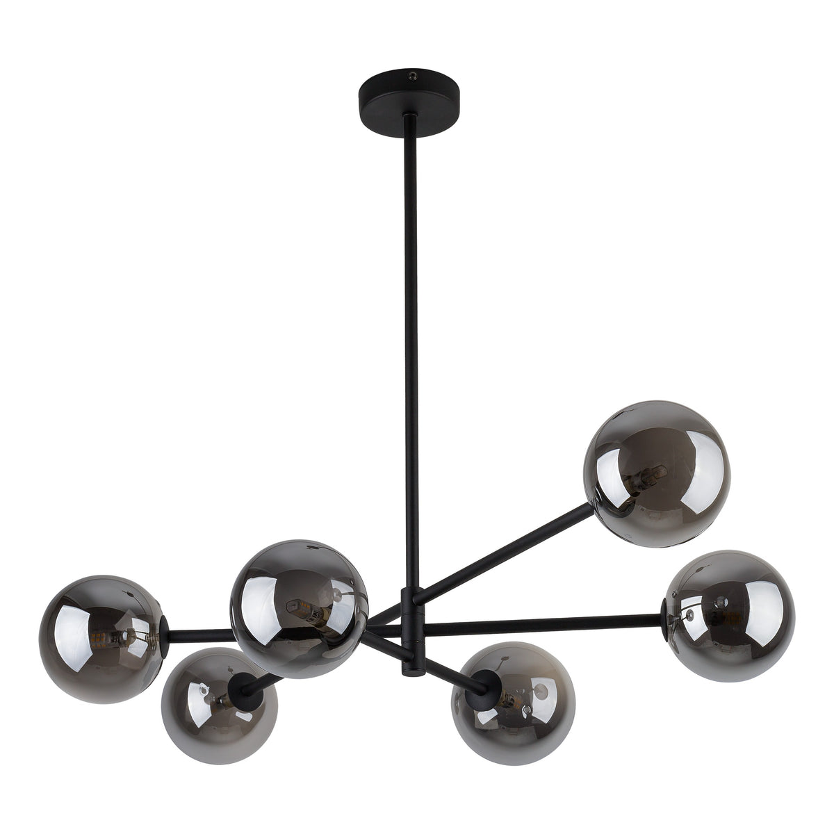 Plafonieră TK Lighting Sarius 6, negru, grafit, 6 x G9, 6236