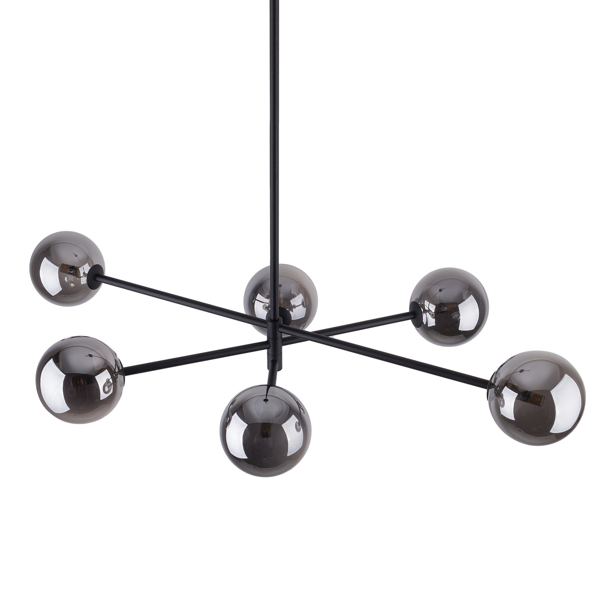 Plafonieră TK Lighting Sarius 6, negru, grafit, 6 x G9, 6236