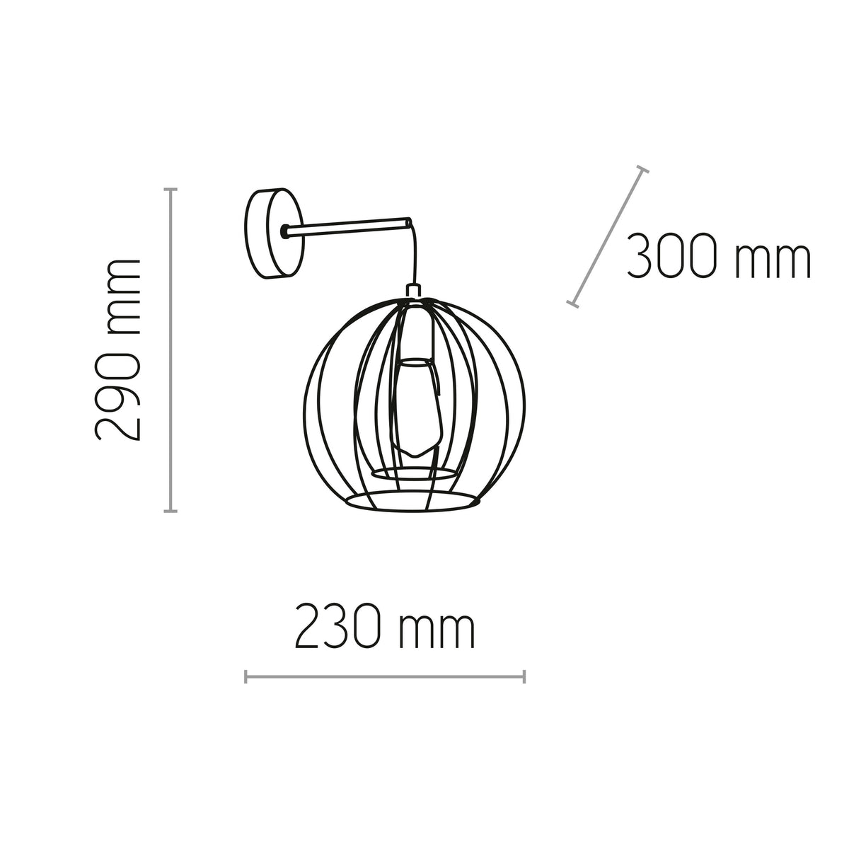 Aplică TK Lighting Jaula 1, 6250