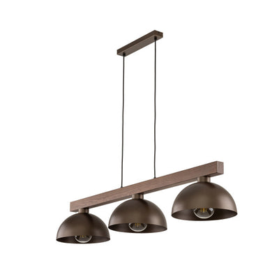 Lampă suspendată TK Lighting Oslo 3, maro, 6299