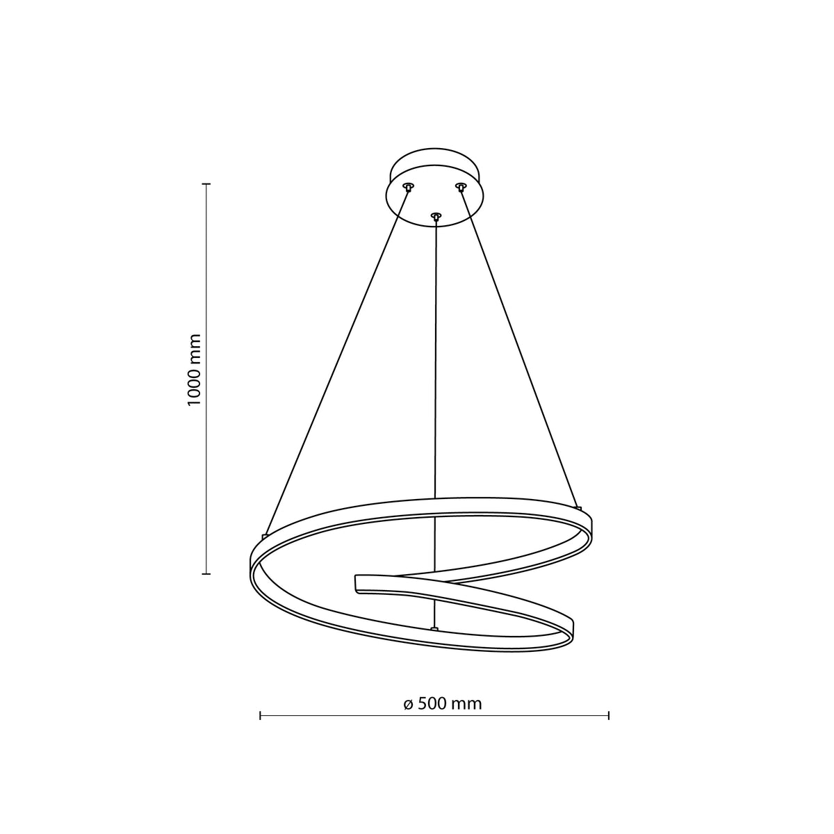 Pendul TK Lighting Nappi 45 W, auriu, 6374