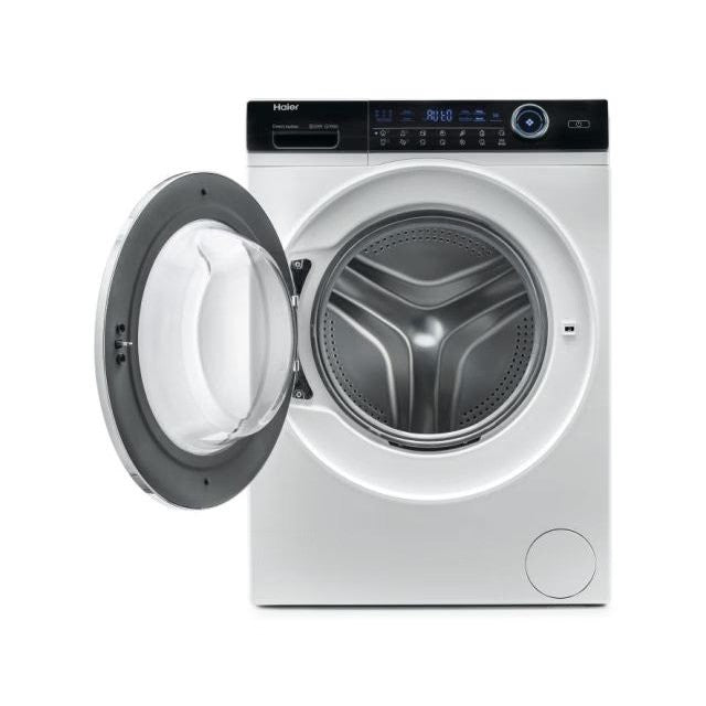 Masina de spalat rufe Haier HW100-B14979-S, 10 kg, 1400 rpm, Clasa A, Motor Direct Motion, Refresh, ABT, Steam, Dual spray, Pillow Drum, iTime, Smart Detecting, Alb