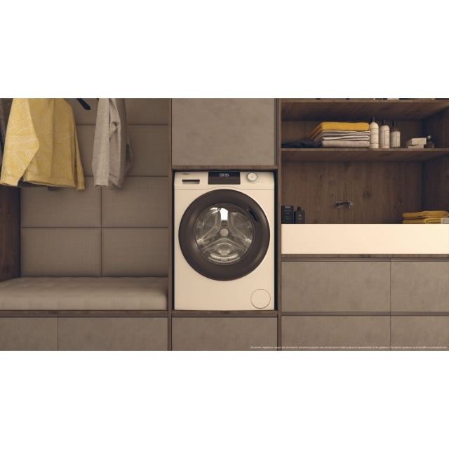 Mașină de spălat rufe Haier HW100-BP14929A-S, 10 kg, 1400 rpm, albă