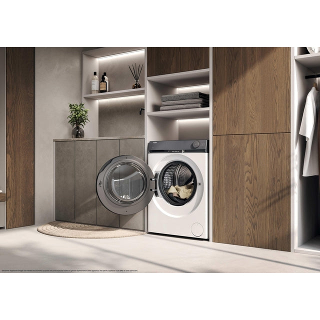 Mașină de spălat rufe cu uscător Haier HWD100-B14387US, 6 kg / 6 kg, 1400 rpm, neagră