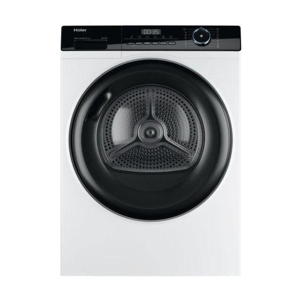 Uscator de rufe Haier HD80-A2939-S,Pompa de caldura, 8 kg, A++, iRefresh, Program Hygienic , 14 programe, Alb