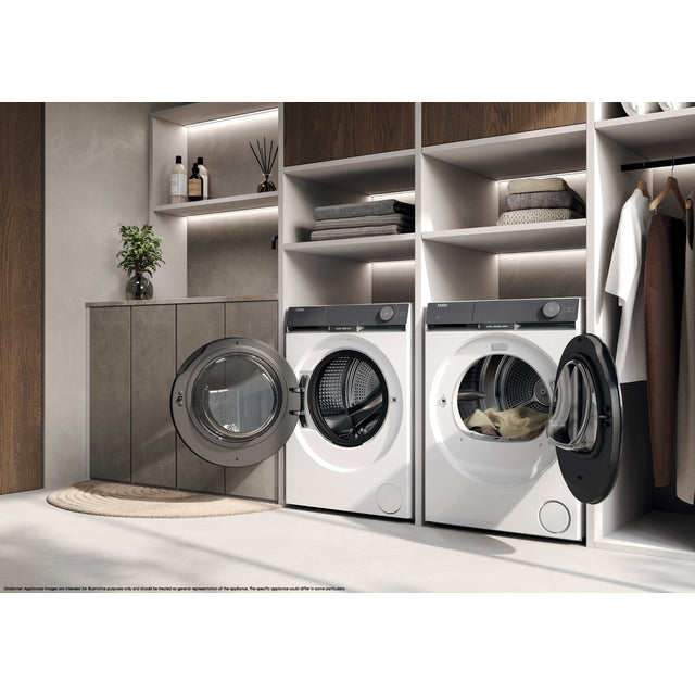 Uscător de rufe Haier HD80-CQ387U1-S, 8 kg, pompă de căldură, alb