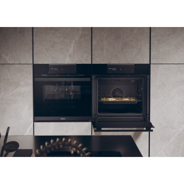 Cuptor încorporabil Haier HWO60SM6S9BH, 70 l, curățare pirolitică, negru