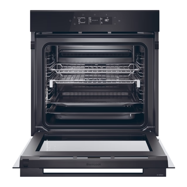 Cuptor electric incorporabil Haier H6 ID46G3SHTB 78l, A++, niveluri gatire 7, Wifi, curatare Steam Cleaning, ghidaj telescopic da - Standard, temperatura 30°C-300°C, Steam Steam Plus-Titanium 1000 ml, Camera No, Functii 26