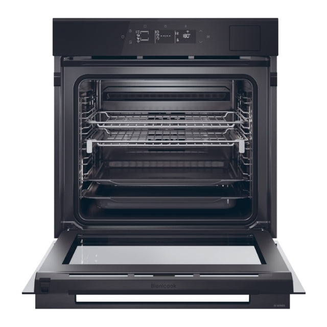 Cuptor încorporabil Haier H6 ID46G5SYTB, 78 l, curățare pirolitică, negru