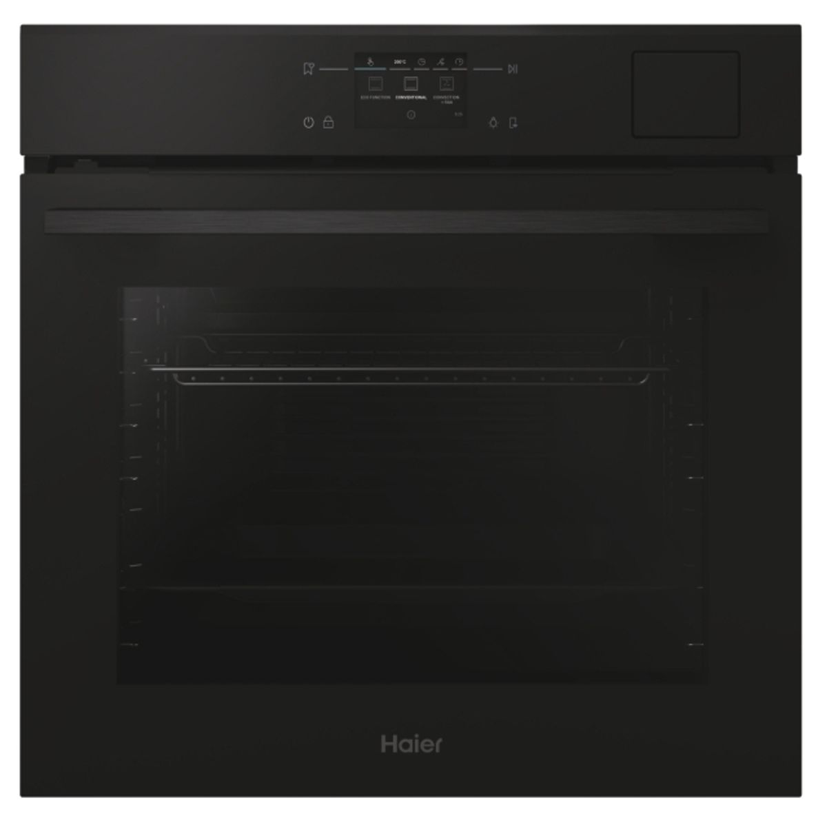 Cuptor electric incorporabil Haier H6 ID48C5SYTB 78l, A++, niveluri gatire 7, Wifi, curatare Pyro & Steam Cleaning, ghidaj telescopic da - Full ext., temperatura 30°C-300°C, Steam Steam Plus-Titanium 1000 ml, Camera No, Functii 22, geamuri usa 4