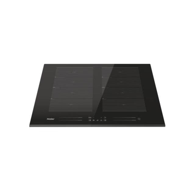 Plita cu inductie incorporabila Haier HA2MTSJ58MB1, 60 cm, WiFi, Cook with me, functie Boost, Vary cook, suprafata MultiZone, slider Touch Control, 8 zone de gatire, Neagra