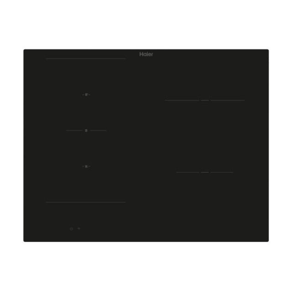 Plita inductie Haier 65cm, dimensiuni (mm) 650x510x51, margini Cut Glass, conectivitate hOn, 3 special functions in direct access su slider: Melting, Simmer, Boiling, Boiling Sensor No, Nr. Zone 4 HAIFB54IWCS