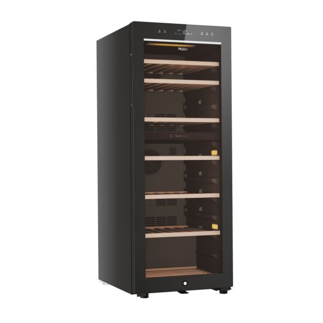 Răcitor de vinuri Haier HWS77GDAU1, 77 sticle, două zone