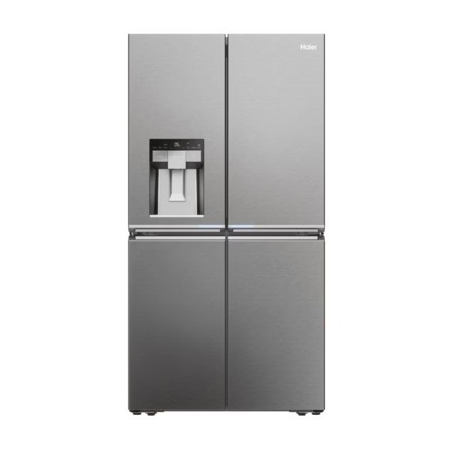 Frigider side by side Haier HCR7918EIMP, 601 l, dozator de apă și gheață, inox