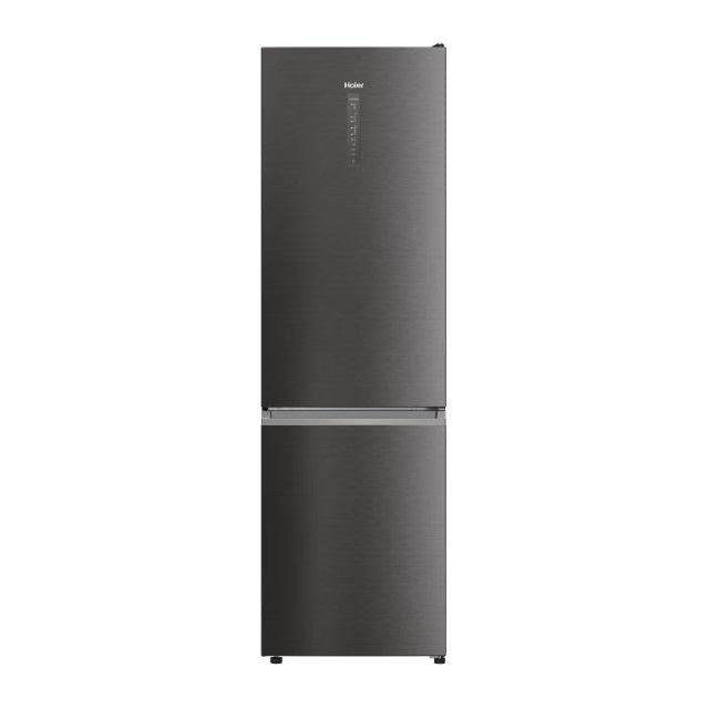 Combina frigorifica Haier HDW5620CNPD, 377 l, Clasa C, Total No Frost, WiFi, My Zone, Compresor Inverter, SuperFreezing, Display, H 200 cm, Dark Inox