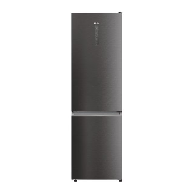 Combina frigorifica HAIER HTW5618DNPT, Total No Frost, 360 l, H 185 cm, Clasa D, Wi-Fi, negru