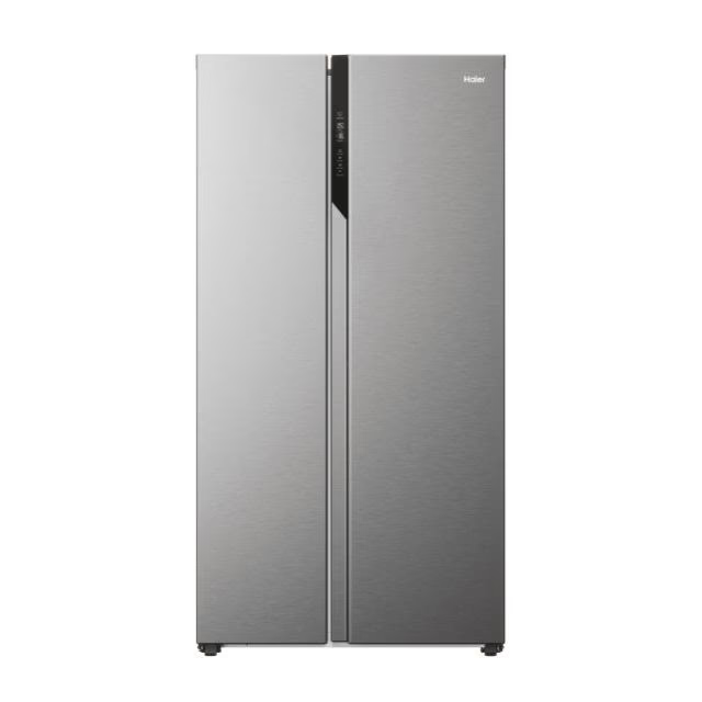 Side by Side Haier HSR5918DNMP, 528 litri, Total No Frost, Multi air flow, clasa D, H 177 cm, SuperCooling, SuperFreezing, Holidays, Inox