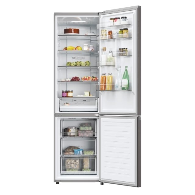 Combină frigorifică Haier EHD3PWDNPD206, No Frost, inox închis