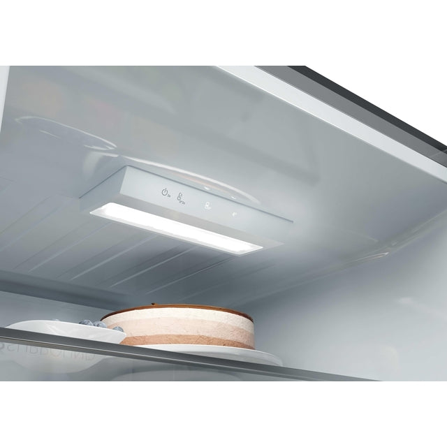 Combină frigorifică Haier HDPR1618CNPK, 355 l, No Frost, inox