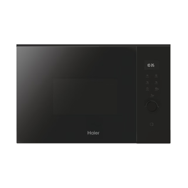 Cuptor cu microunde încorporabil Haier H38FMWID627N, 25 l, cu grill, negru