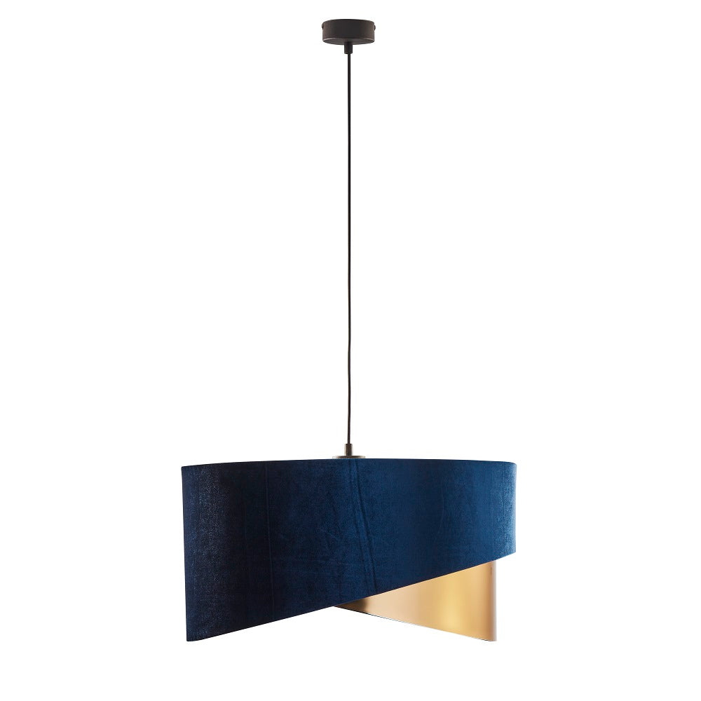 Lustră TK Lighting Tercino 3 Teșită 500, albastru, auriu, 3 x E27, 6434