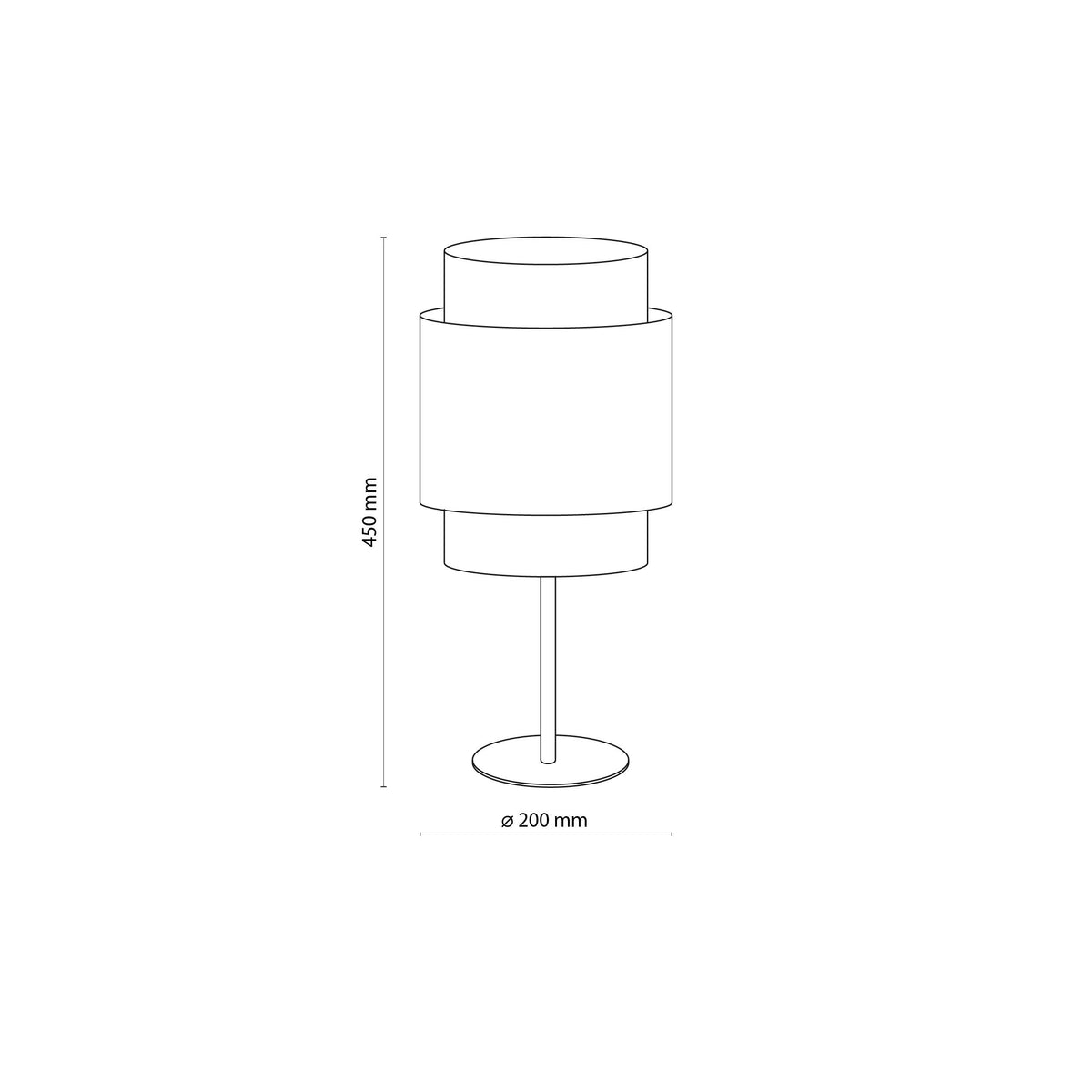 Veioză TK Lighting Boho 1, alb, 6565