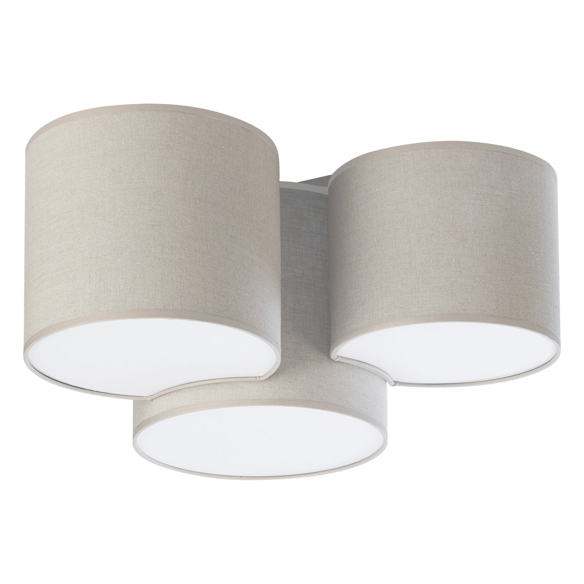 Plafonieră TK Lighting Mona 3, natur, 3 x E27, 6591