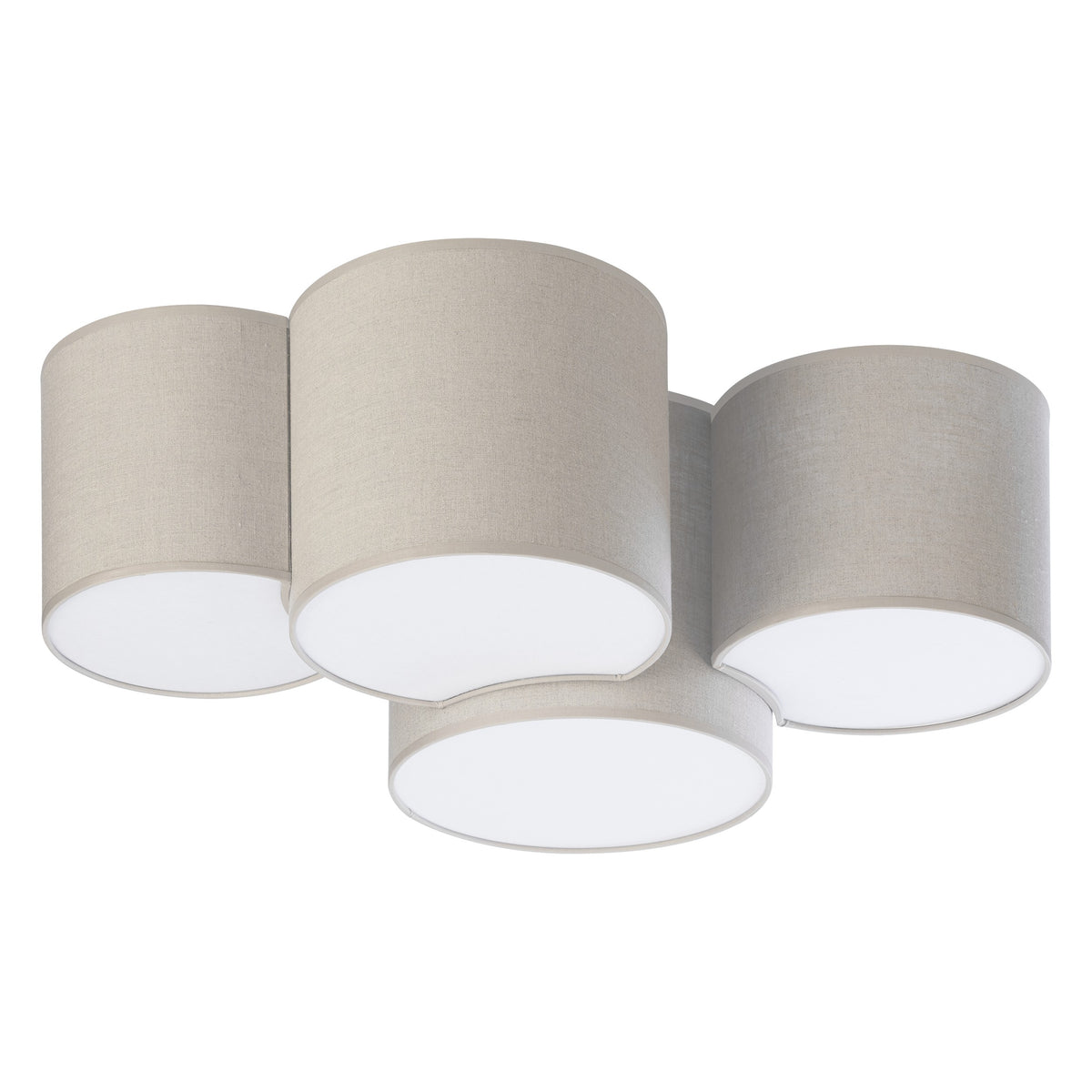Plafonieră TK Lighting Mona 4, natur, 4 x E27, 6592
