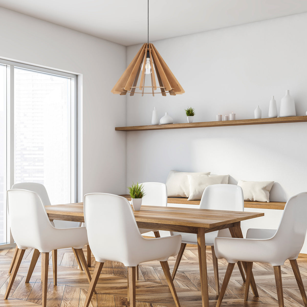 Lampa suspendată Eris Wood 6611 TK 6611
