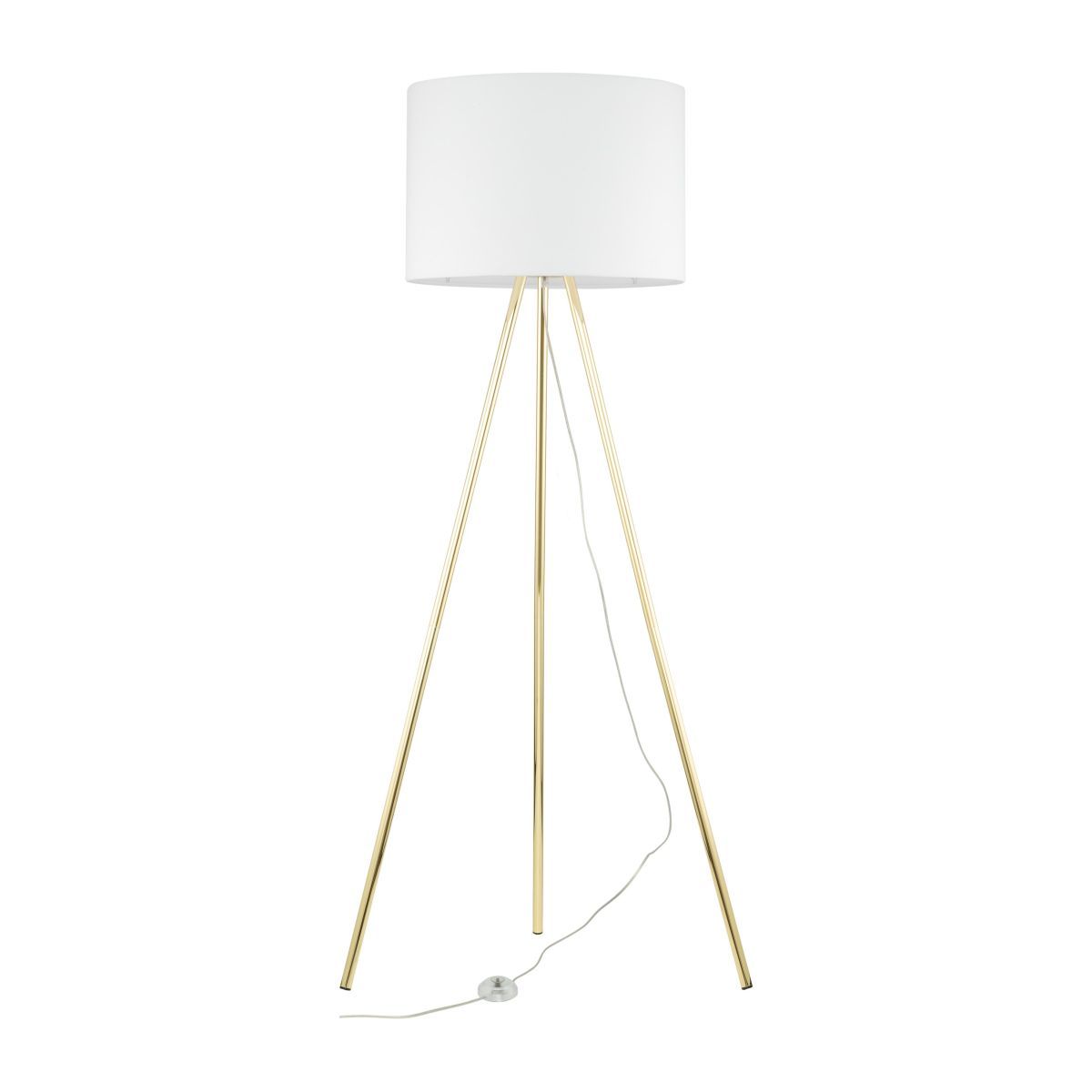 Lampadar TK Lighting Umberto, alb/auriu, 6637