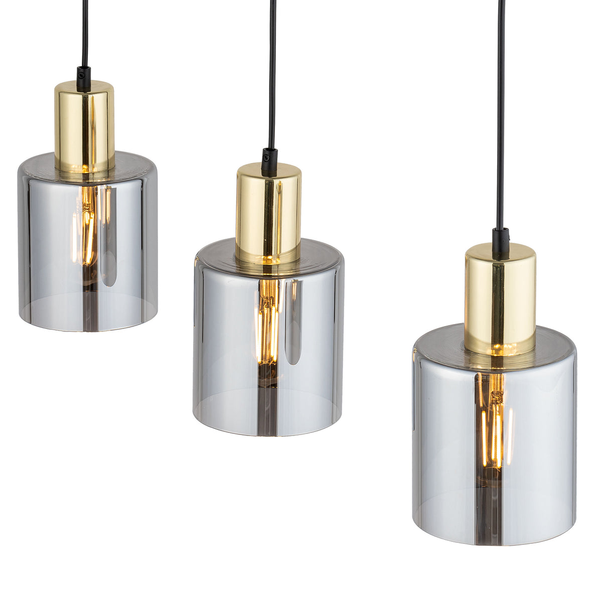 Lustră TK Lighting Sierra 3 Bară, auriu, 3 x E27, 6662