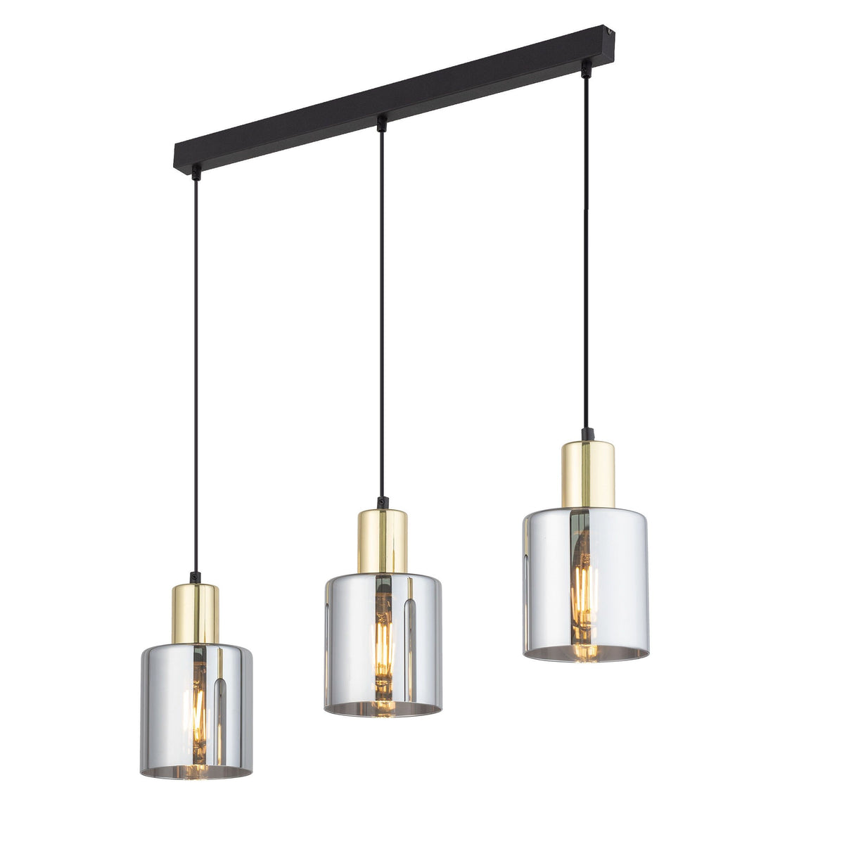Lustră TK Lighting Sierra 3 Bară, auriu, 3 x E27, 6662