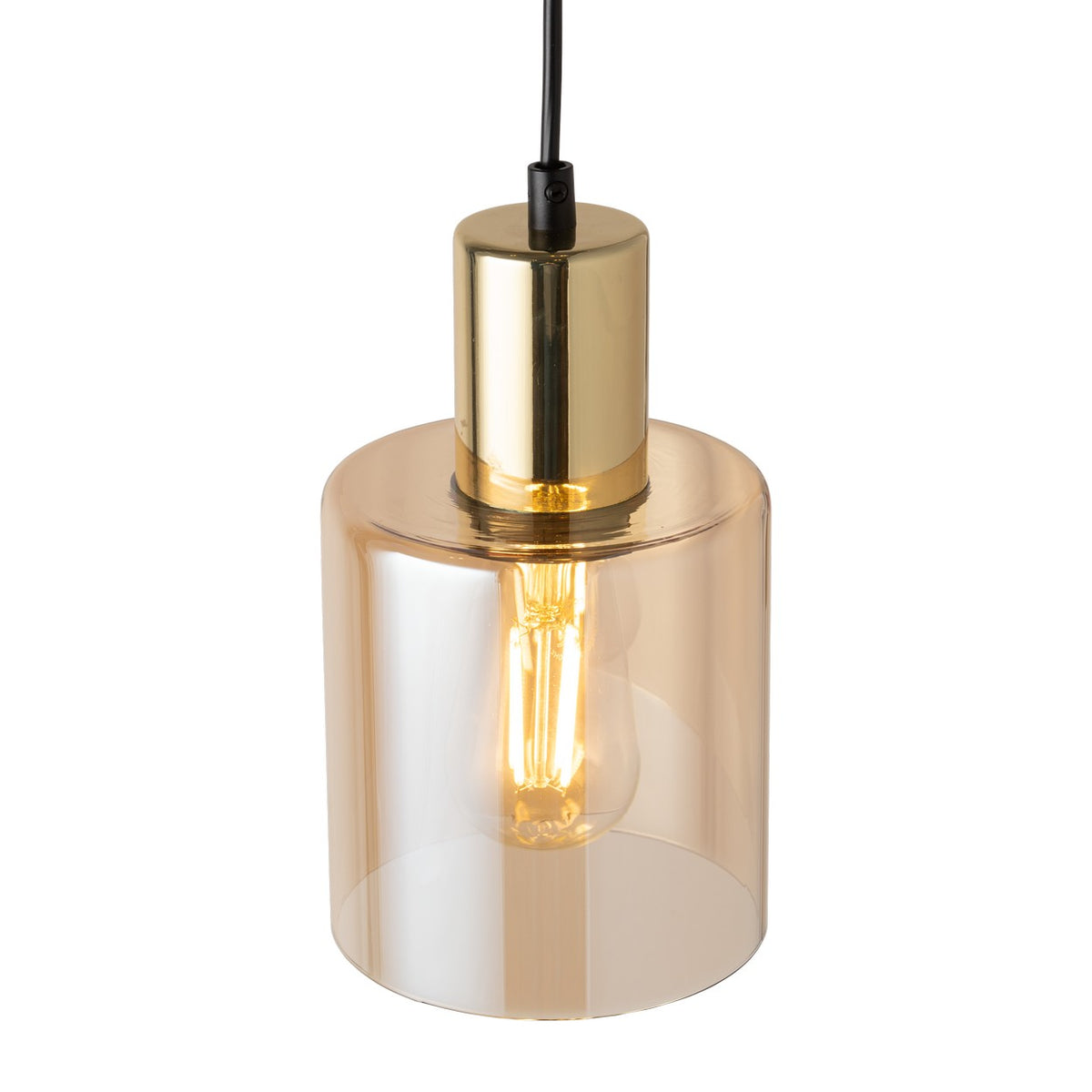 Pendul TK Lighting Sierra 1, auriu, chihlimbar, 6665