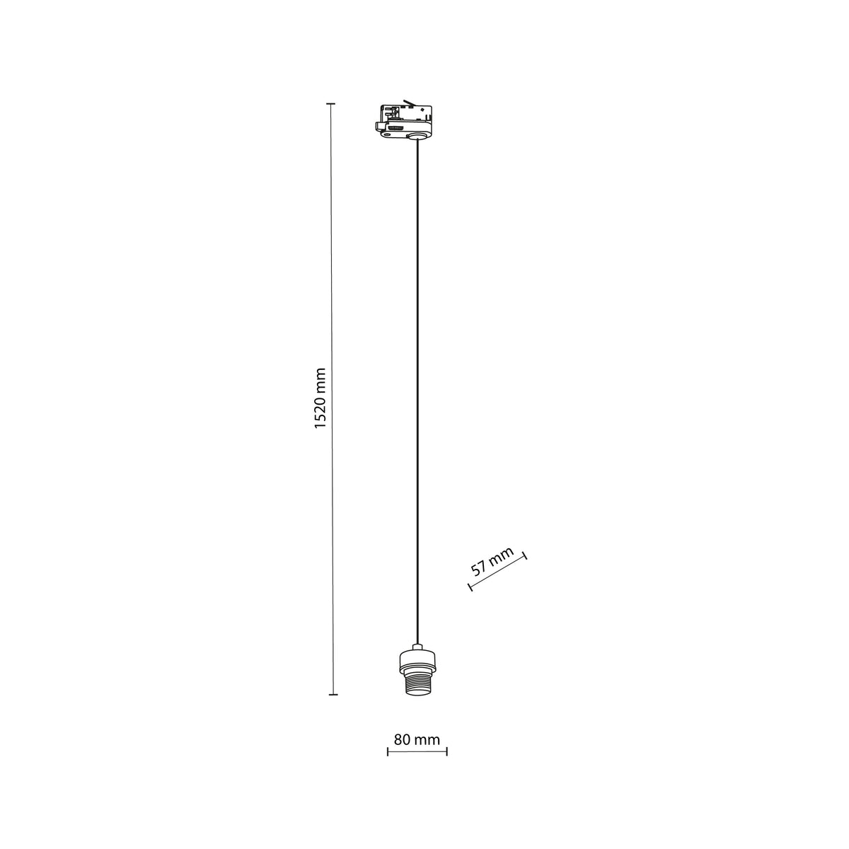 Spot pe șină TK Lighting Tracer Trifazat 1 Zawieszenie 1 5M, alb, 6761