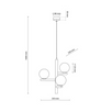 Lampa suspendată Estera Wood 3 6799 TK 6799