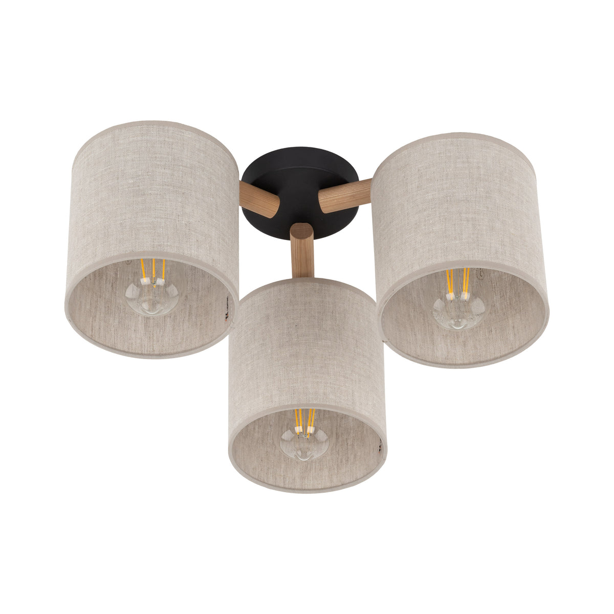 Aplică TK Lighting Deva 3, natur, 3 x E27, 6865