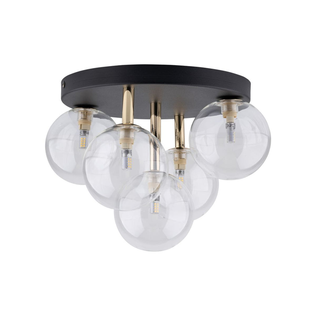Plafoniera Nilos Black/Gold 758
