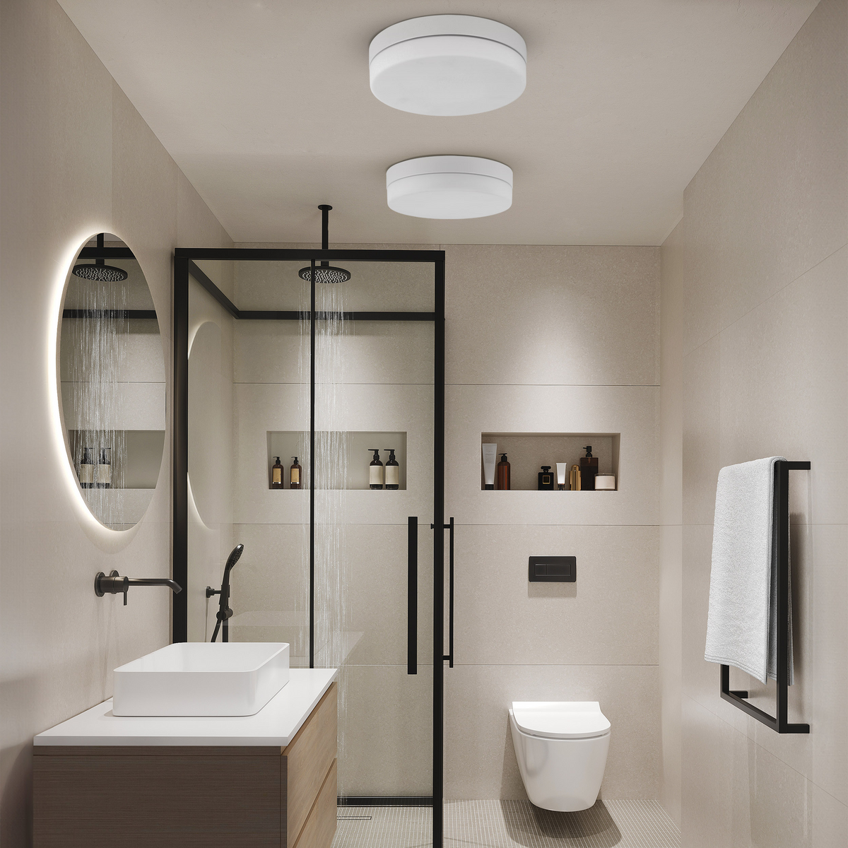 Plafonieră TK Lighting Pori 2, alb, 864